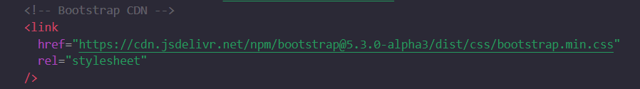 Bootstrap cdn